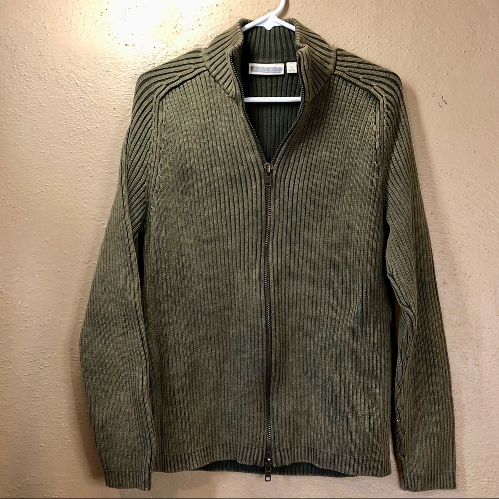 Express Sweater Zip Front size M 💯 cotton